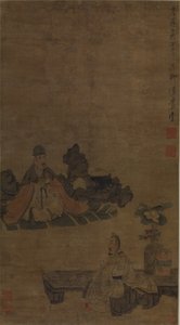 Degustazione del tè da Chen Hongshou